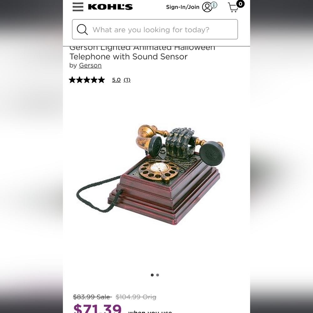 Halloween animated spooky telephone